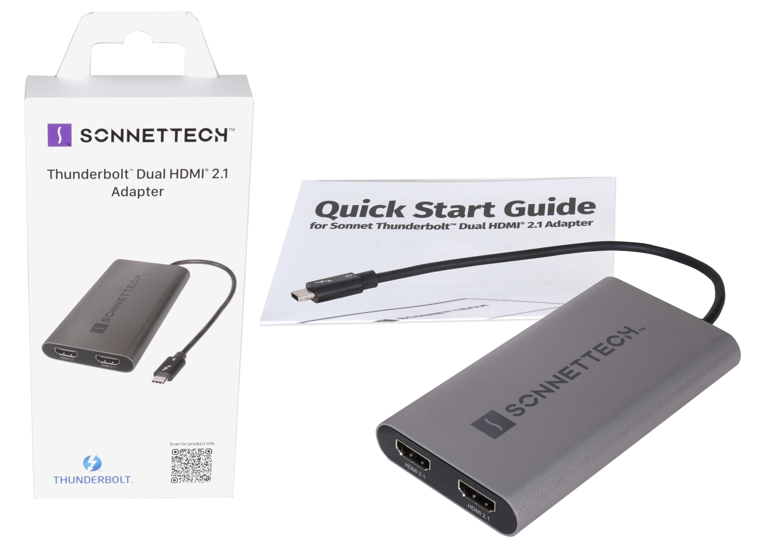 Thunderbolt Dual HDMI 2.1 Adapter Packaging